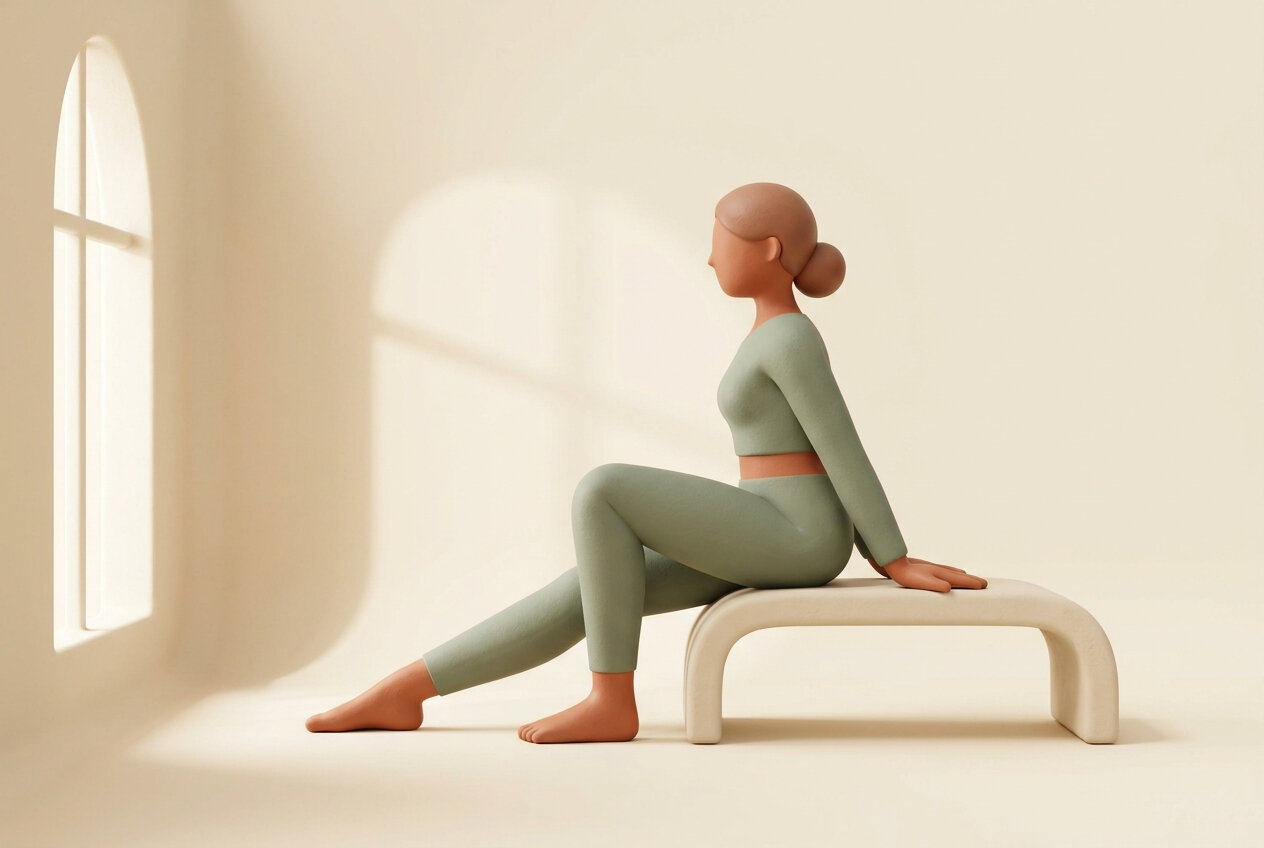 Ilustración del artículo: Pilates después de una operación de rodilla: fases de 0 a 6 meses y progresión real
