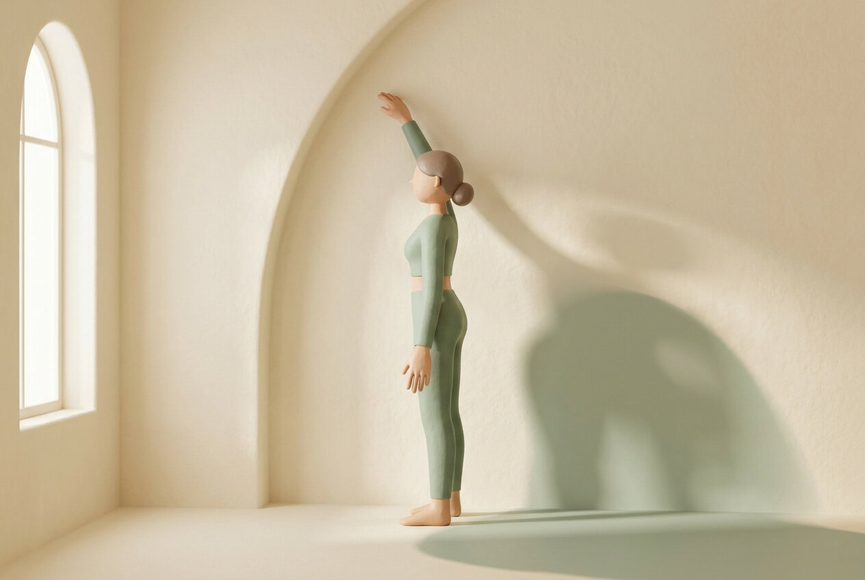 Ilustración del artículo: Pilates para el hombro congelado (capsulitis adhesiva) en 2026: qué ayuda en cada fase