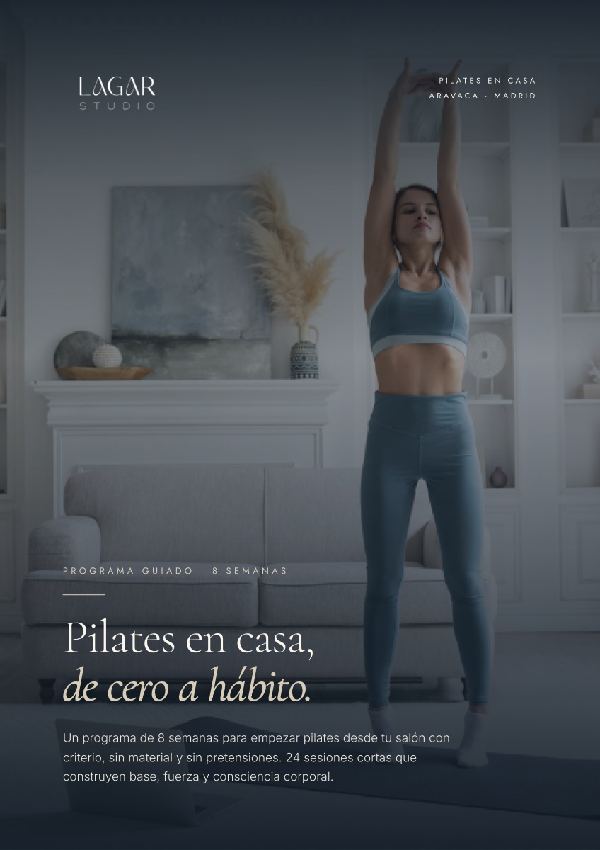 Programa de 8 semanas de pilates en casa · Guía Lagar Studio
